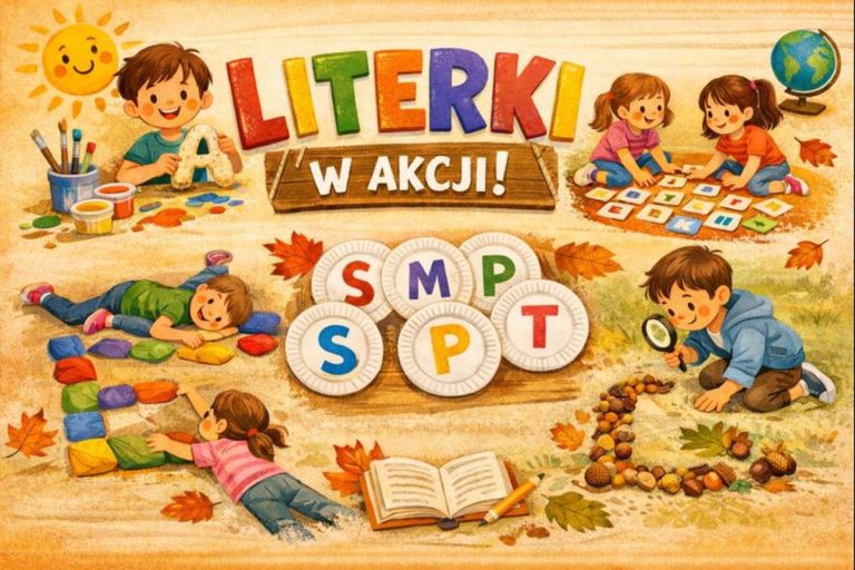 🍂 Zakończenie sesji jesiennej międzynarodowego projektu „Literki w akcji” – klasa 1e 🍂