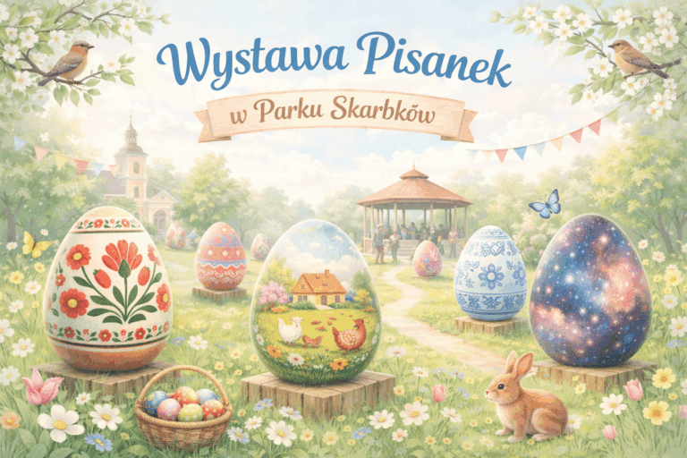 Wystawa Pisanek w Parku Skarbków